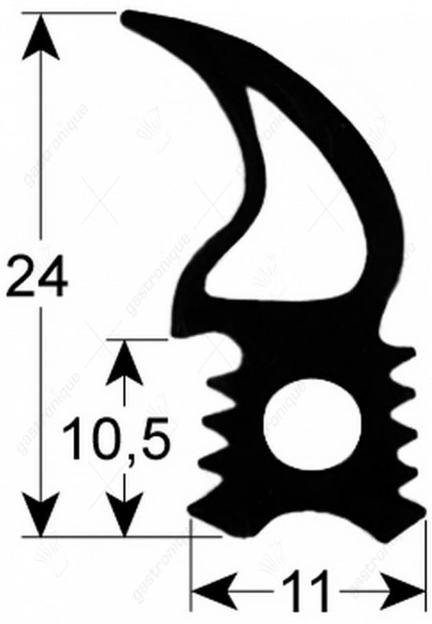 deurrubber voor oven 775x465 mm