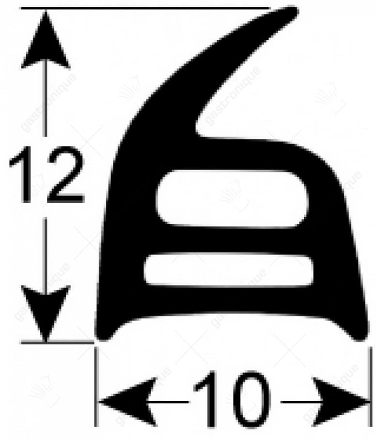 deurrubber voor oven 595x390 mm