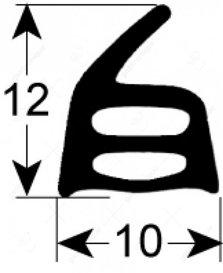 deurrubber voor oven 540x400 mm - Image 1