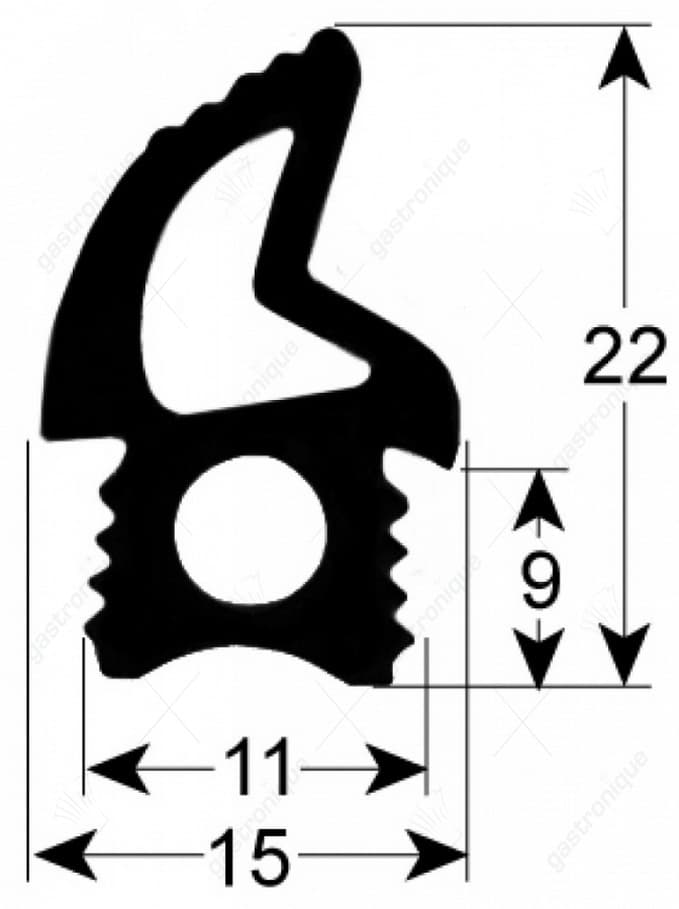 deurrubber voor oven 1900 mm