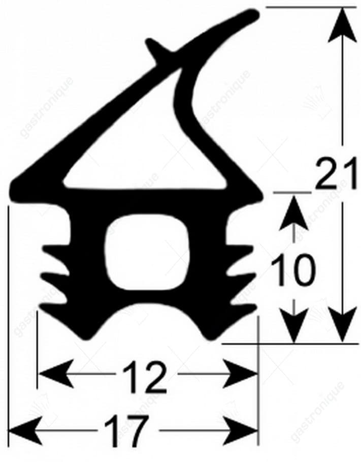 gasket for oven door 685x405 mm