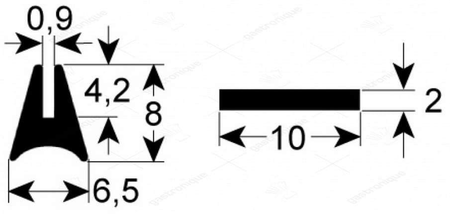 rear gasket for oven glass kit - Image 1