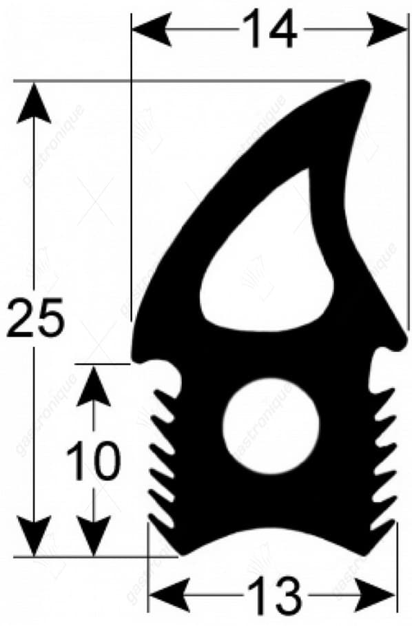deurrubber voor oven 1855 mm - Image 1