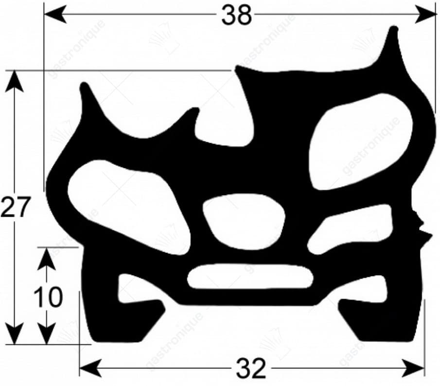 gasket for oven door retainer 505 mm