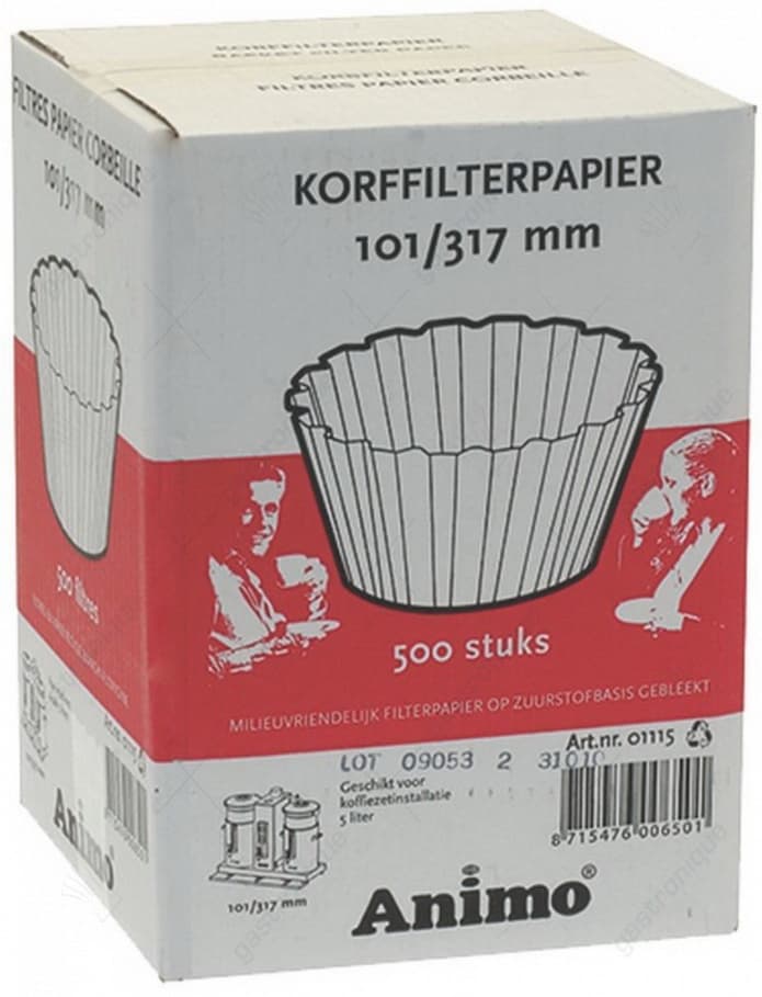 basket paper filter ø 101/317 mm 500pcs - Image 1