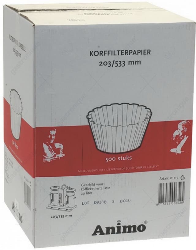 basket paper filter ø 203/533 mm 500pcs - Thumbnail 2