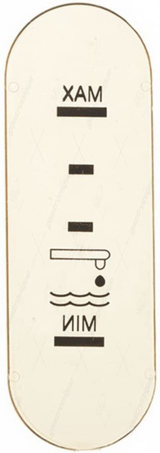 screen-printed level gauge plate 89x30mm - Image 1