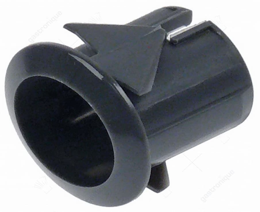 elementhouder inbouwmaat 20,6x16,4mm grijs gebogen voor drukknoppen 13x17mm