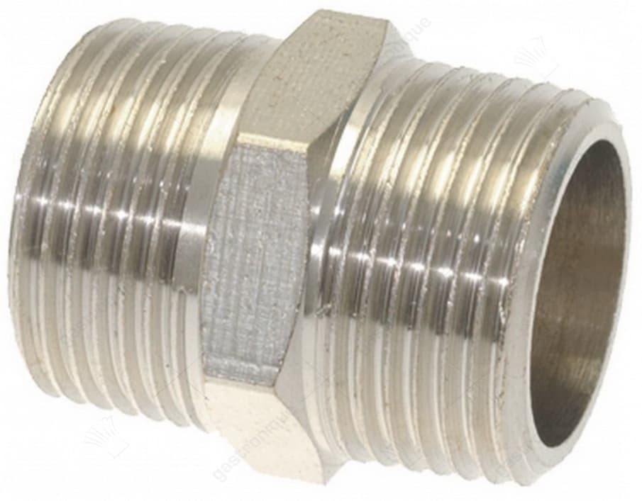 nichel-plated fitting ø 3/4"m-3/4"m