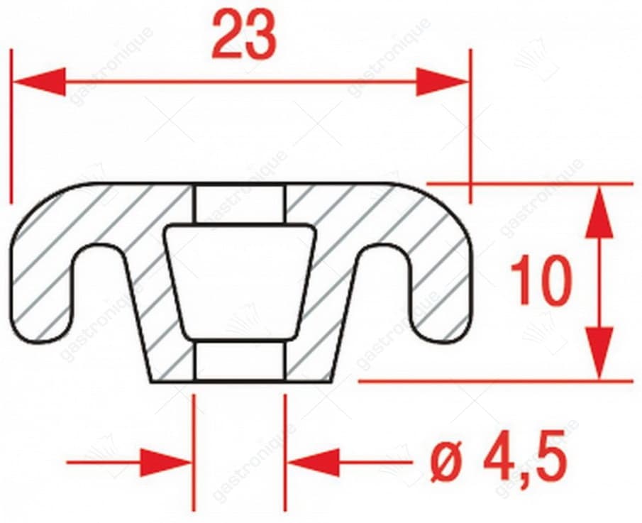 pvc profile black for gaskets 2500 mm