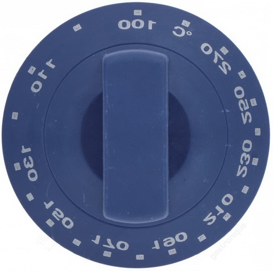 blauwe knop ø 60 mm 100-270°c