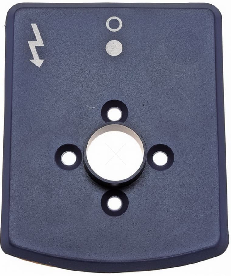 symboolplaat blauw bedrukt greep - Image 1