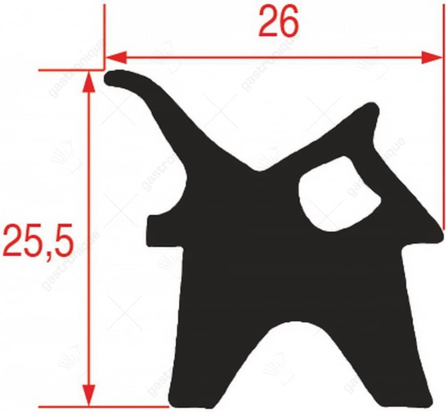 deurrubber voor oven 1310x710 mm