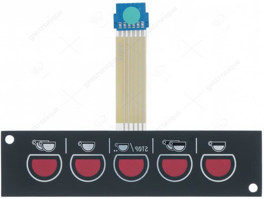 push-button panel membrane 5 buttons
