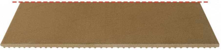 refractory stone 427x427x10+3 mm