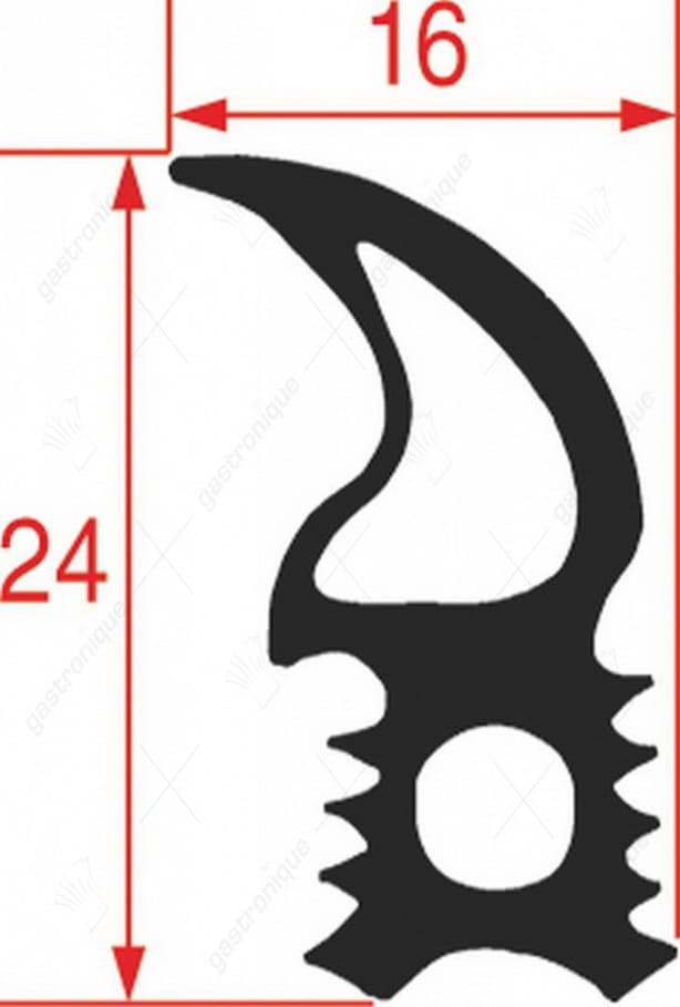 gasket for oven door 670x440 mm