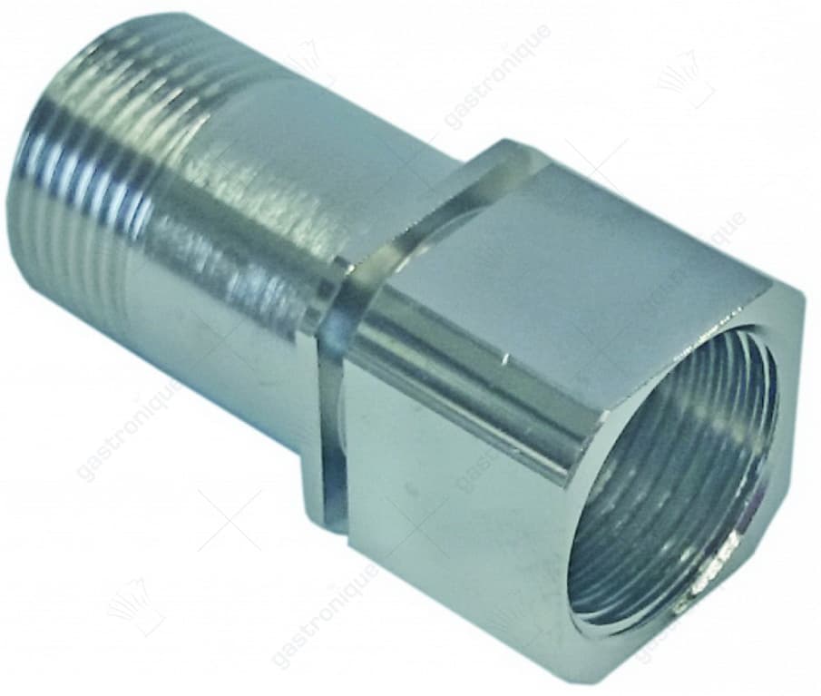 fitting chrome-plated ø 3/4"m - ø 3/4"f