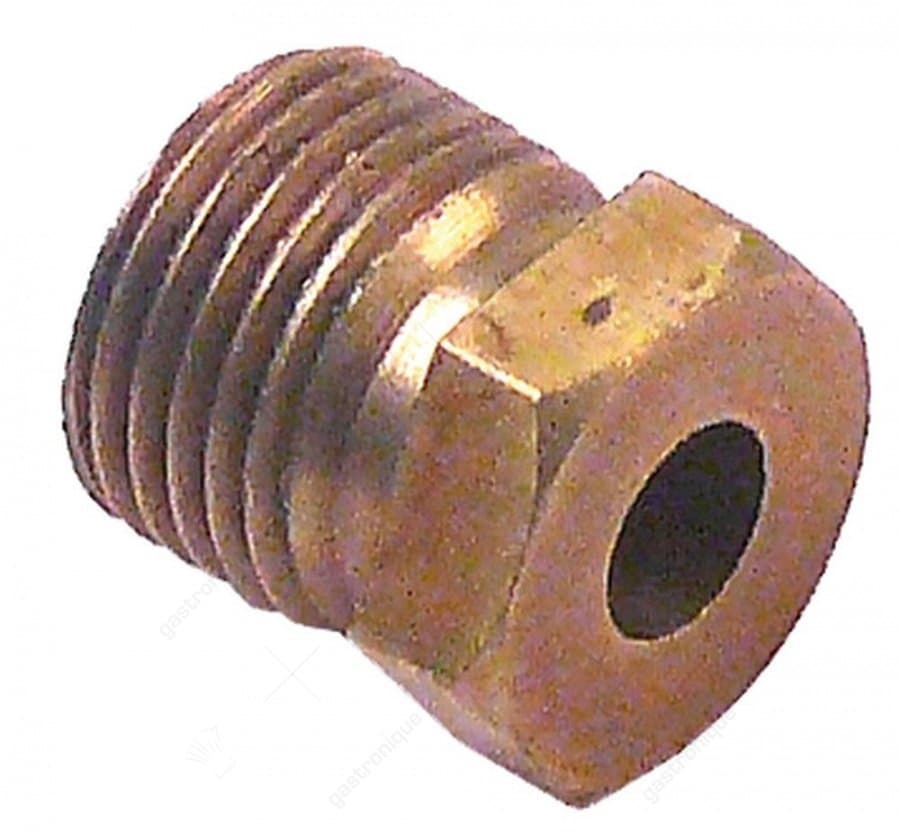 knelschroef draad 1/8" voor pijpø 4mm L 11mm koper vpe 1stuk SB 10