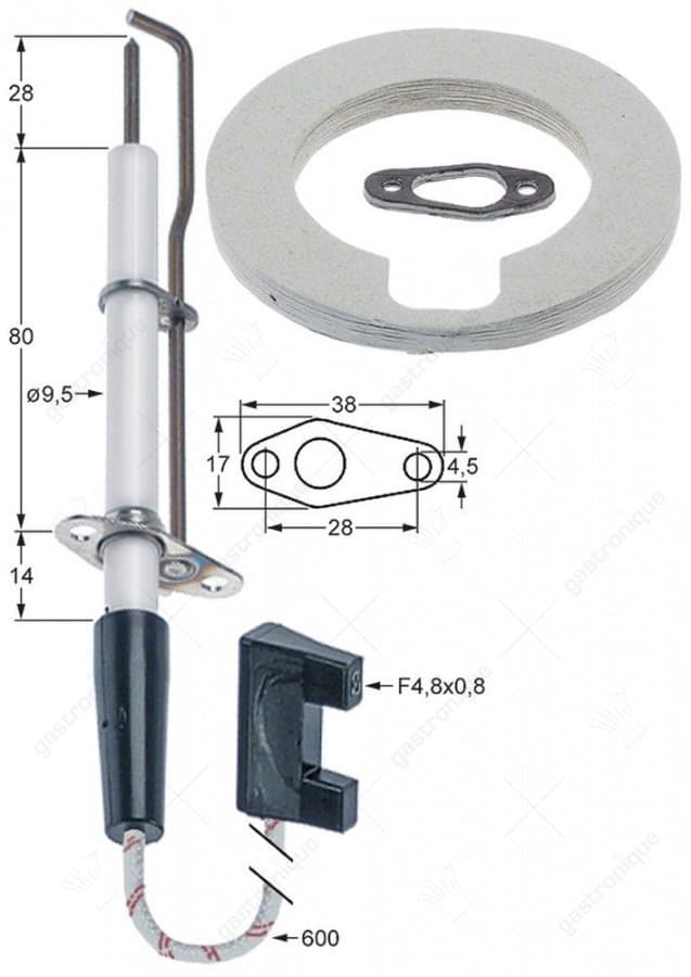 bougie ontstekingskabels rond ø 9x117 mm