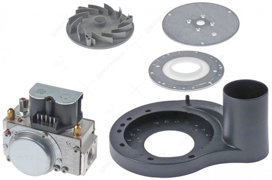 gasventiel 230V 50/60Hz gasingang 1/2" ID gasuitgang 1/2" ID totale lengte 105mm DUNGS