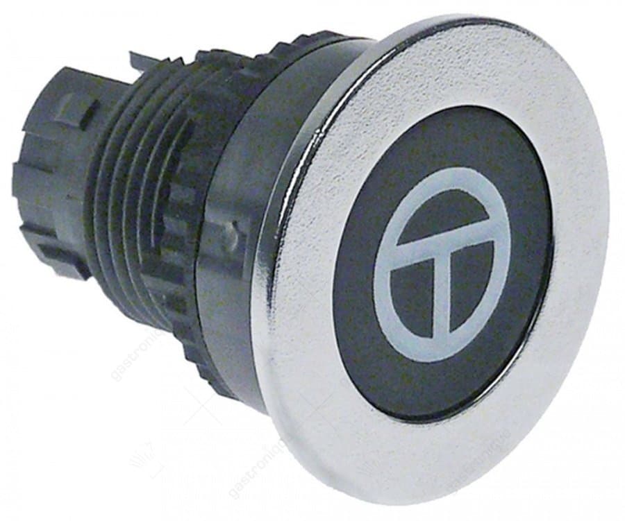 druktaster inbouwmaat ø22mm zwart