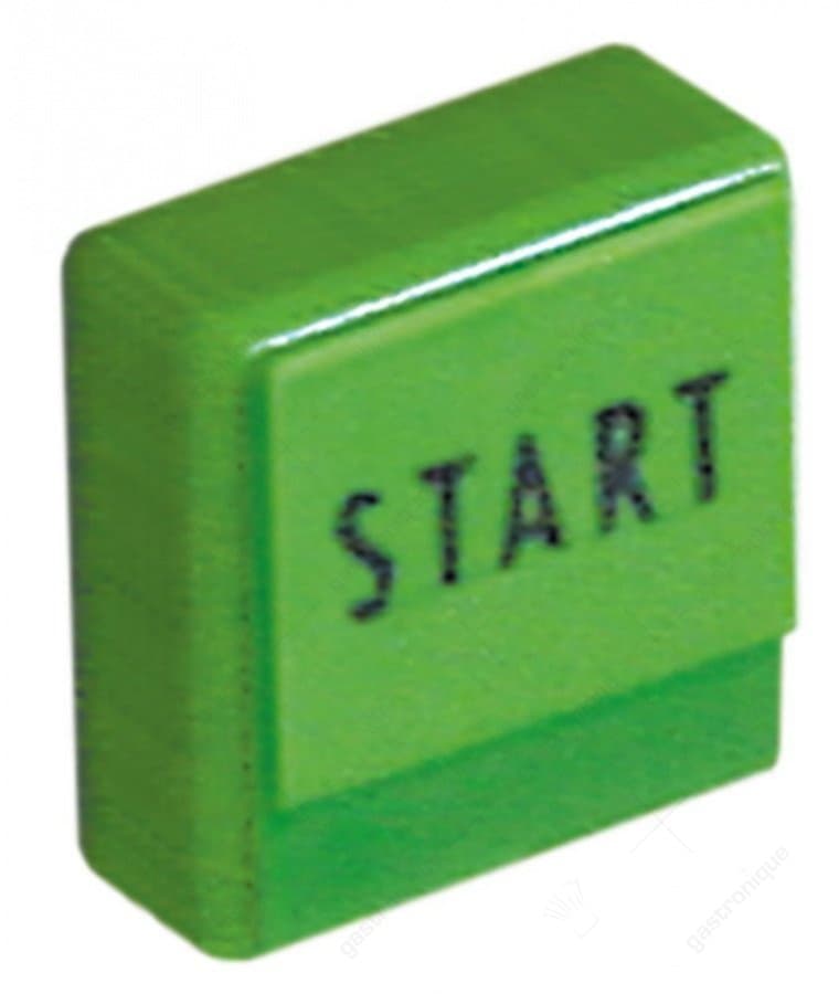 TOUCHE CARREE VERTE 23x23 mm "START"
