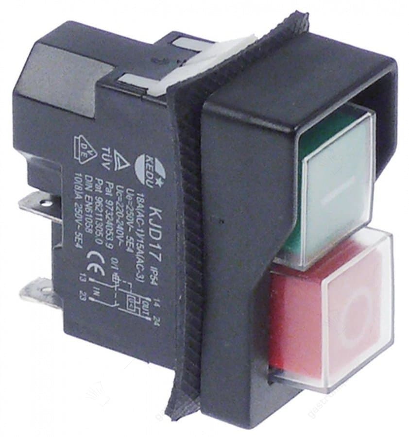 drukschakelaar tastend inbouwmaat 45x22mm vierkant 348137 - Image 1