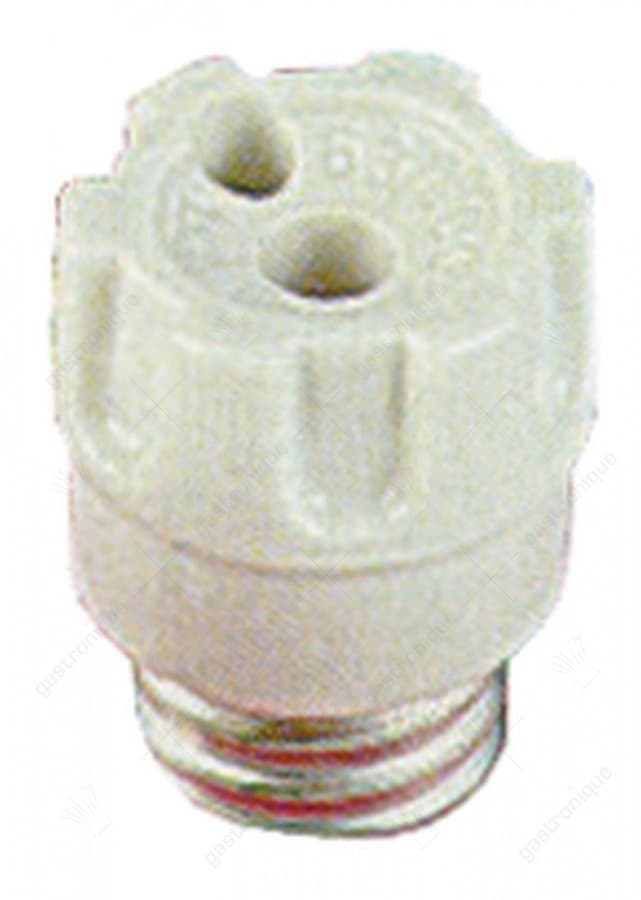 zekeringhouder passende zekering D02 ø 25mm inbouw ø 18mm maximale spanning 400V L 30mm