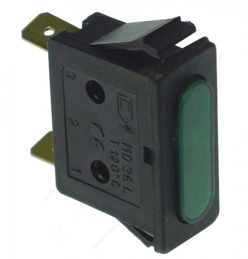signaallamp inbouwmaat 30x11mm 230V groen