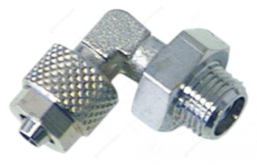 ELBOW FITTING 1/4"M ø 8/6 NICKEL