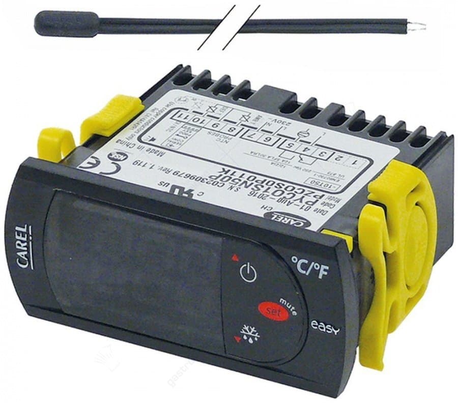 elektronische regelaar CAREL PYCO1SN50P inbouwmaat 71x29mm 230V spanning AC NTC