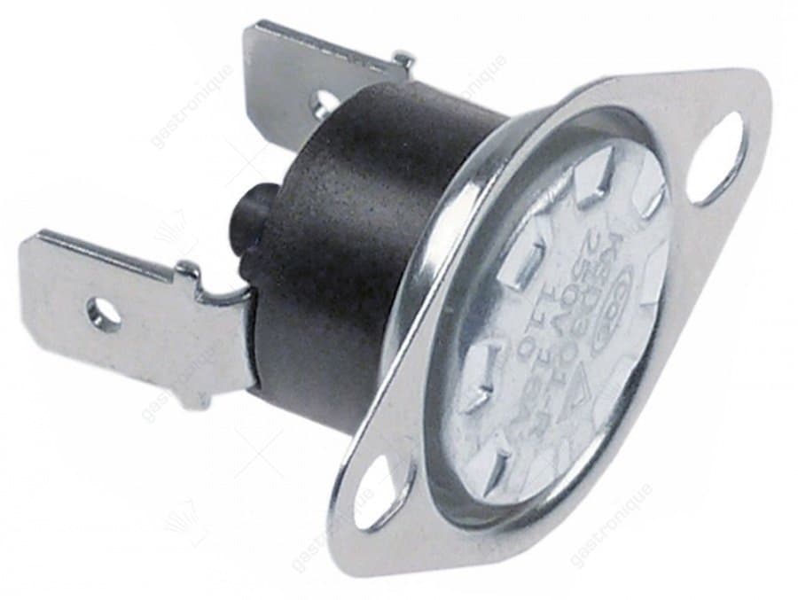 maximaalclixon LA 24mm uitschakeltemp. 110°C 1NC 1-polig 16A aansluiting F6,3 2-gatsbevestiging - Image 1