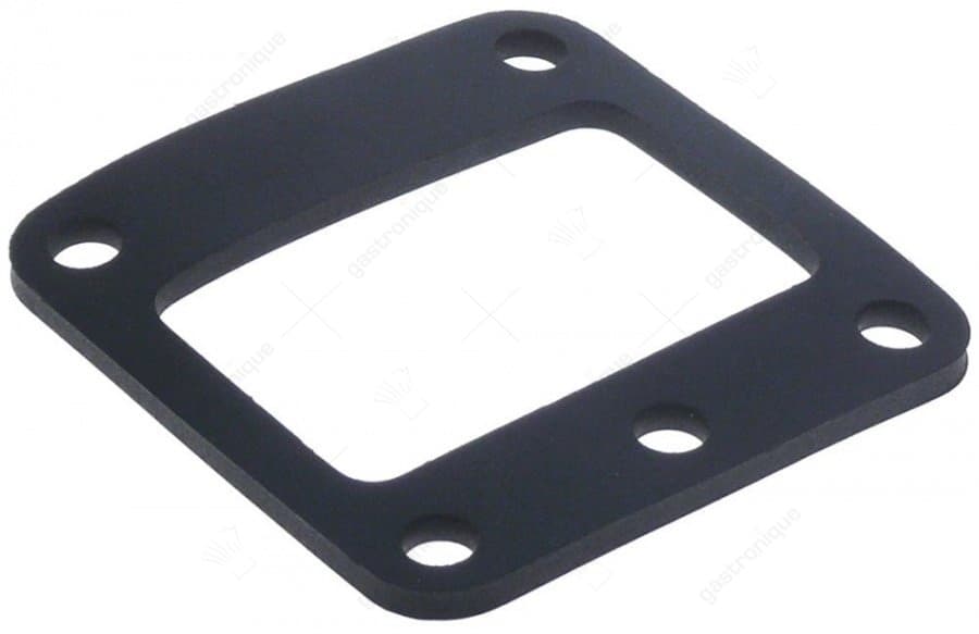 pakking rubber L 82mm B 82mm materiaaldikte 4mm gat ø 9mm LA 64mm voor verwarmingslelement