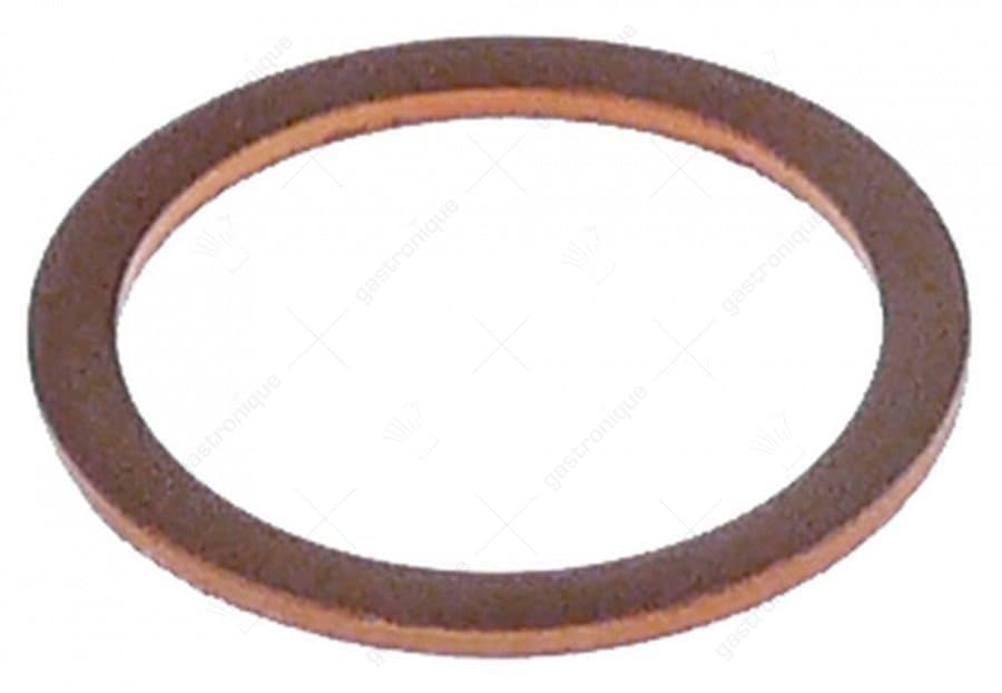 platte pakking in koper ø 17x13,1x1 mm