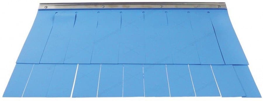 gordijn B 620mm H 410mm materiaaldikte 1,6mm spoeltechniek