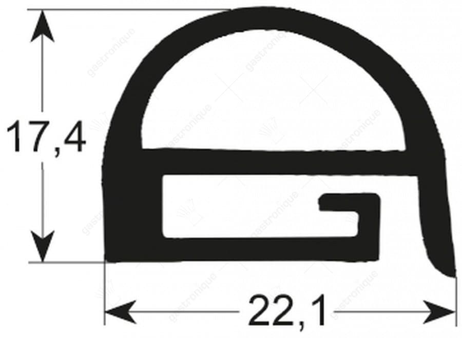 deurrubber profiel 2270 B 650mm L 1300mm