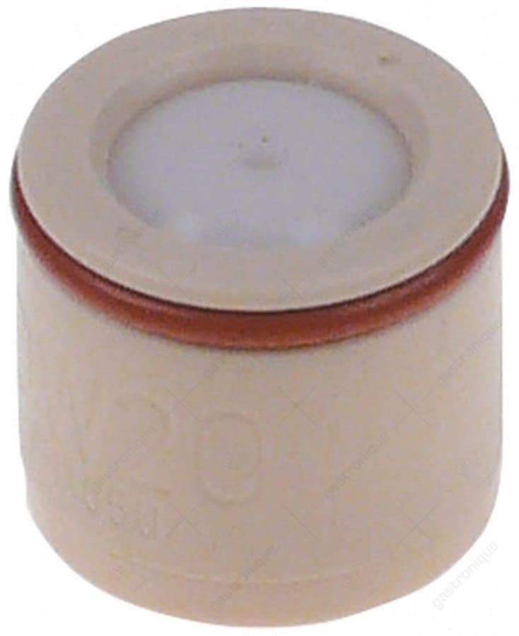 beluchtingsventiel voor heteluchtoven boring ø 2mm L 18mm kunststof ø 20mm - Image 1