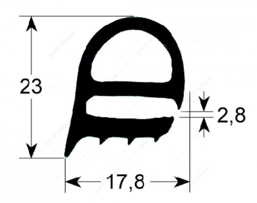 deurrubber voor oven 720x485 mm
