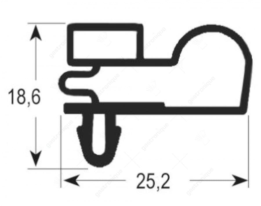 deurrubber 550x420 mm