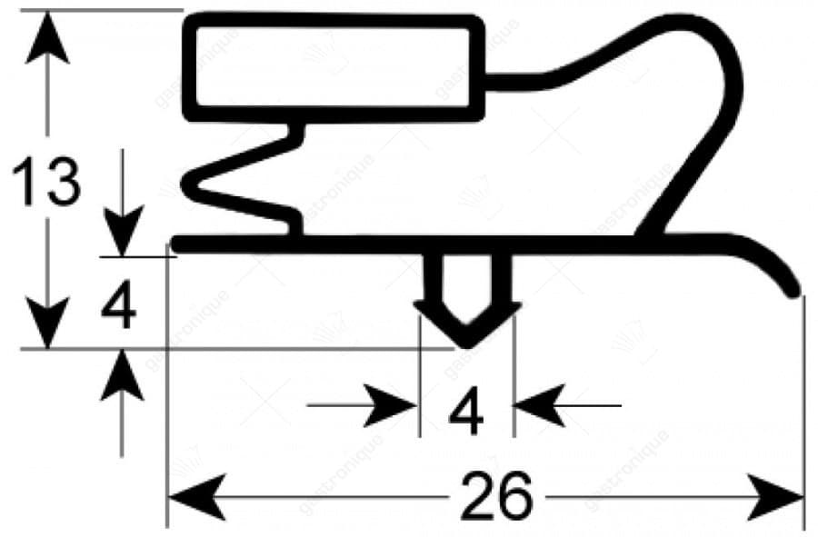 DEURRUBBER 605x475 mm
