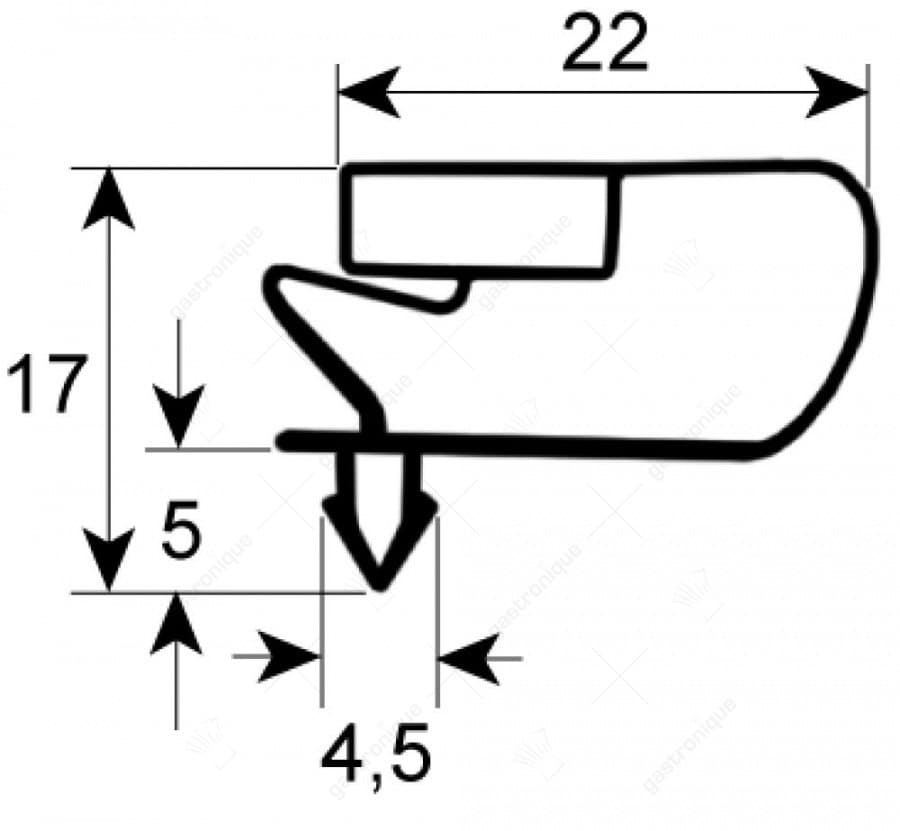 Deurrubber 650x408 mm