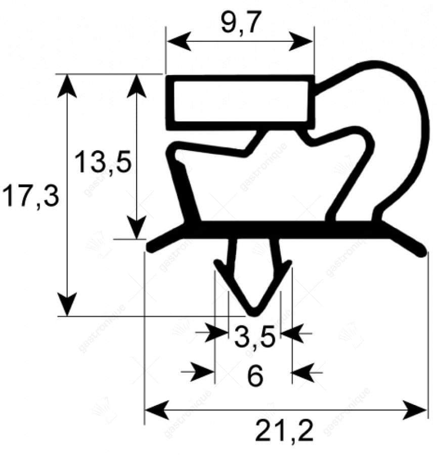 DEURRUBBER 650x490 mm