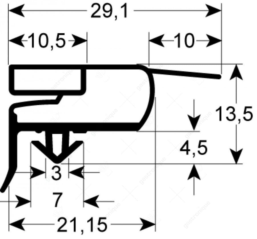 DEURRUBBER 1695x566 mm