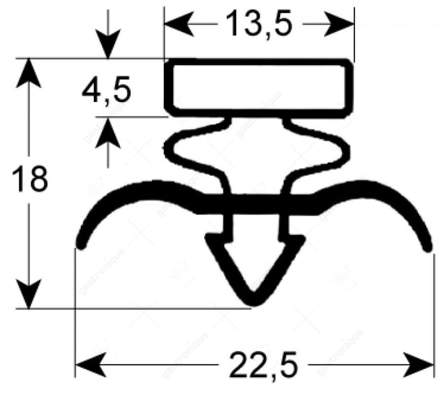 DEURRUBBER 1330x610 mm