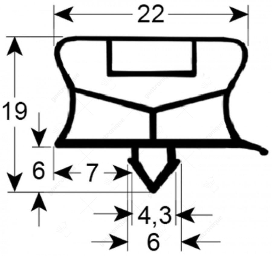 deurrubber 710x670 mm - Image 1
