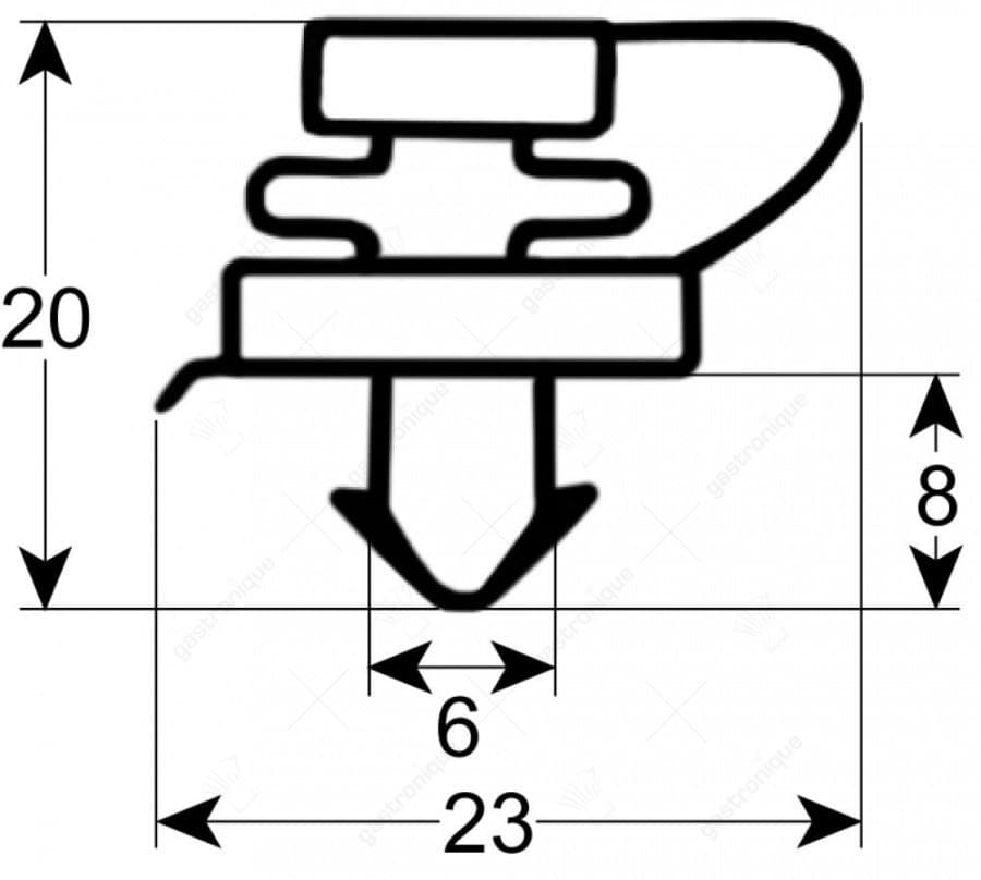 Deurrubber 1450x633 mm - Image 1