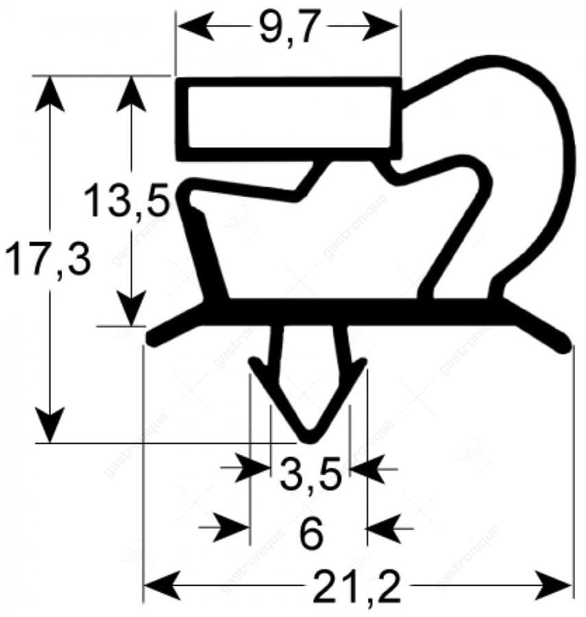 DEURRUBBER 485x397 mm