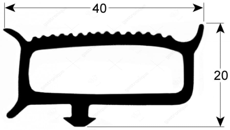 deurrubber voor koelcel - 6 m