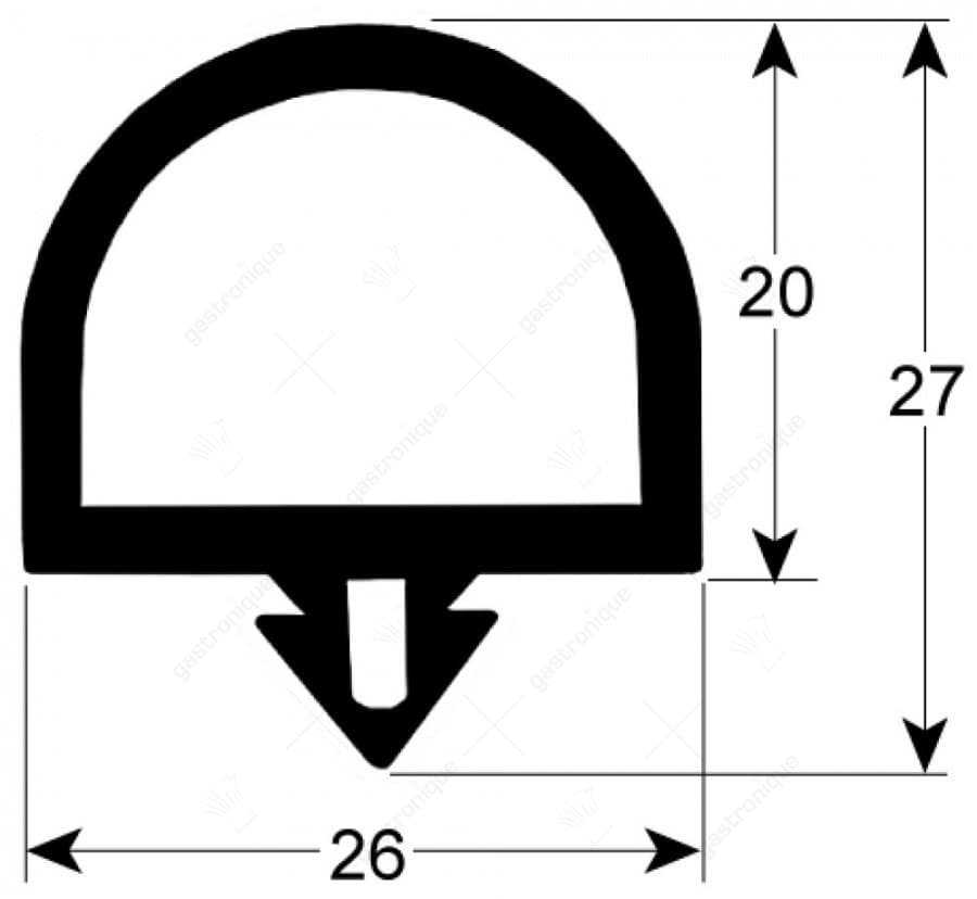 DEURRUBBER VOOR KOELCEL - 6 m