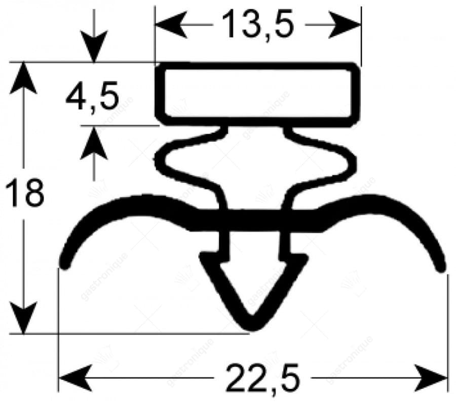 Deurrubber 1023 - 2000 mm